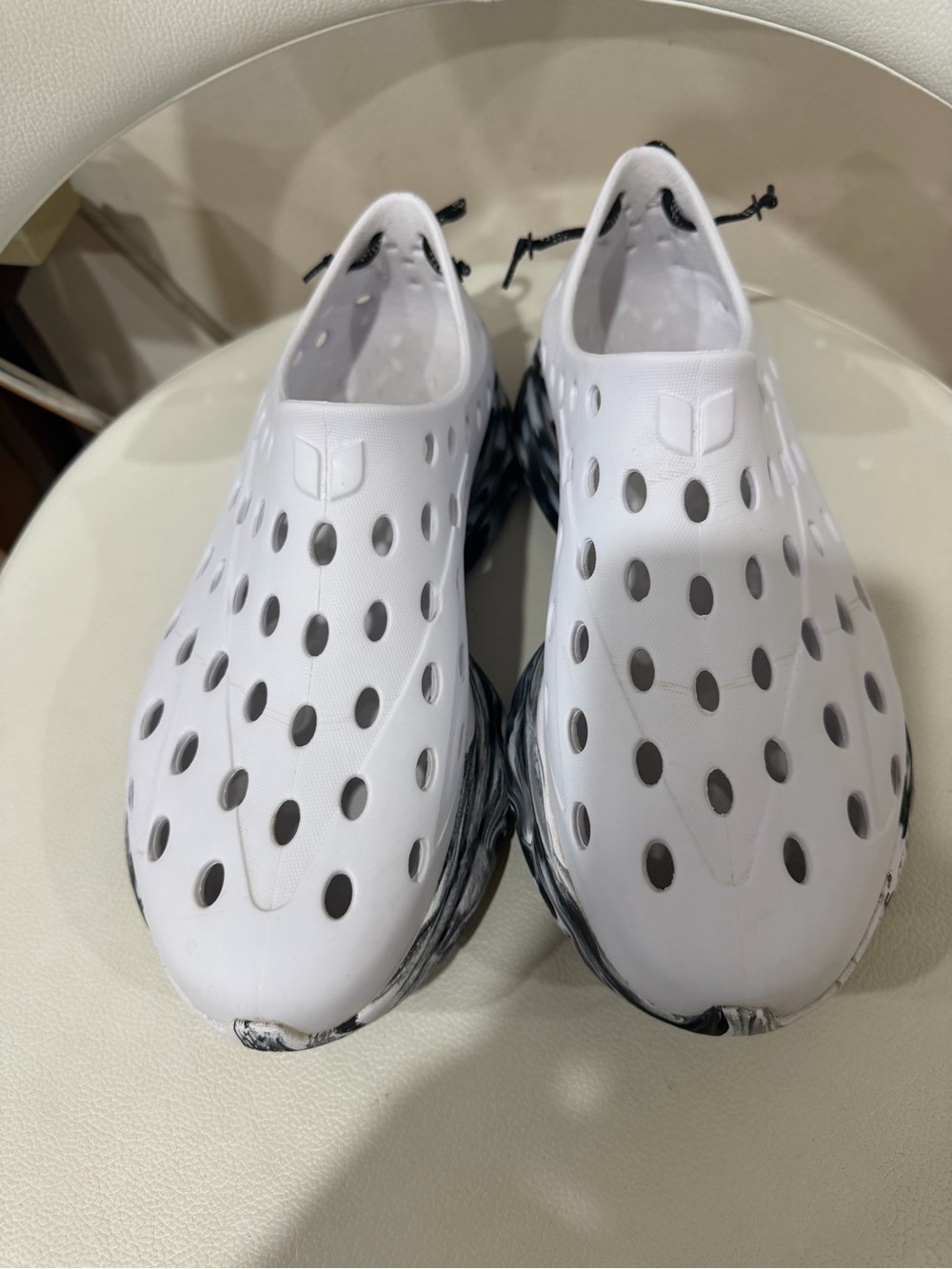 Karen Kane White Slip-On Perforated Water Shoes